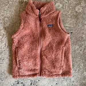 Girls Patagonia Los Gatos Pink Fleece Vest SZ M / 10